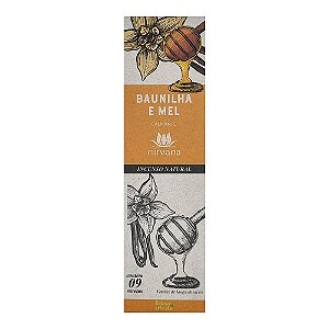 Incenso Natural Baunilha e Mel 100% Natural (Calmante)