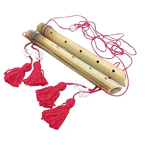 Flauta Feng Shui de Bambu (Estabilidade, Segurança e Paz)