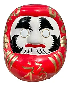 Boneco Daruma Amuleto da Sorte em Cerâmica (11cm)