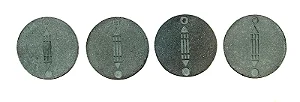 Kit com 4 Discos de Chumbo (3,5cm)