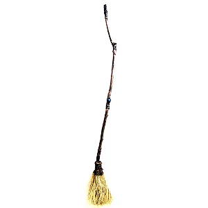 Vassoura de Bruxa Grande com Pedras (100cm)