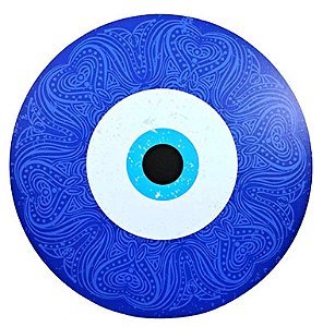 Placa Decorativa Redonda Olho Grego (25cm)