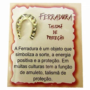Mini Talismã da Sorte Ferradura (Talismã de Proteção)