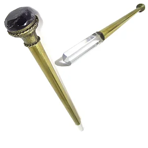 Bastão Atlante com Cristal (22cm)