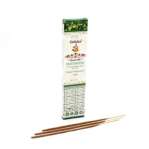 Incenso Goloka Massala Ayurvedic Patchouli (Limpeza Astral)