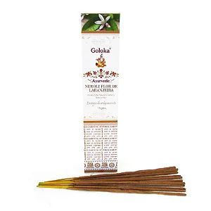 Incenso Goloka Massala Ayurvedic Flor de Laranjeira (Relaxamento)