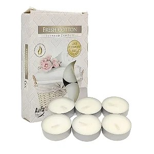 Vela Perfumada T'Light com 6 unidades (Fresh Cotton)