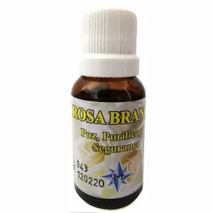 Essência Aromática Rosa Branca: Paz, Purificação, Segurança (15ml)