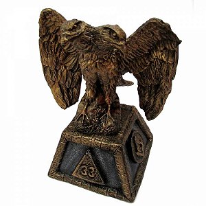Estátua Águia Bicéfala Grau 33 Maçonaria (17cm)