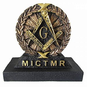 Símbolo Maçônico de Mesa em Resina (11cm)