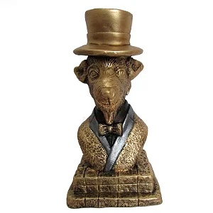 Estátua Bode Maçônico com Cartola (17cm)