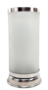 Porta Vela de 7 dias em Vidro Jateado (17cm)