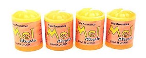 Vela Aromática Mel com 4 Unidades (Alegria)