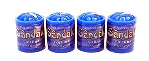 Vela Aromática Sândalo com 4 Unidades (Fortuna)