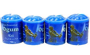 Vela Aromática dos Orixás com Pingente (Ogum)