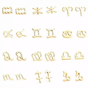 Brinco Signos Banhado à Ouro (Zodíaco)
