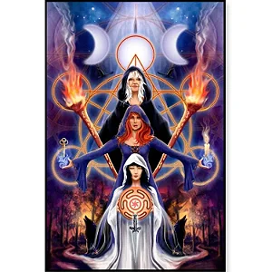 Quadro Trindade das Bruxas de Parede (29cm)
