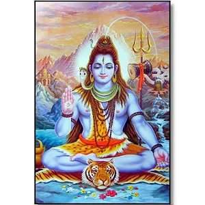 Quadro Deus Shiva de Parede (29cm)