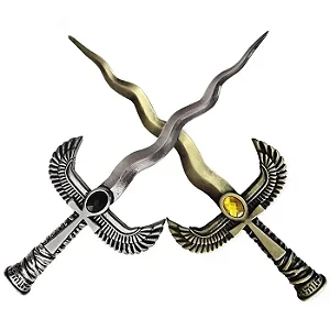 Punhal Egípicio Athame Cruz Ansata Ankh em Metal (21cm)