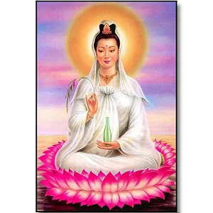 Quadro Deusa Kuan Yin de Parede (29cm)