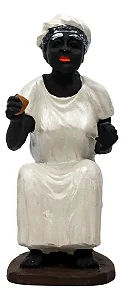 Estátua Preta Velha em Resina (15cm)