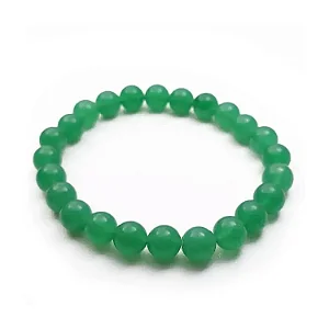 Pulseira com Pedra Quartzo Verde (8mm)