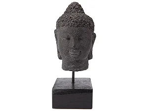 Pedestal Cabeça de Buda em Pedra (22cm)