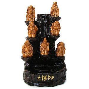 Incensário Cascata Sete Deuses da Sorte (17cm)