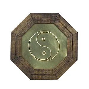 Quadro Oitavado Feng Shui Yin Yang (18cm)