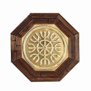 Quadro Oitavado Feng Shui Símbolo Devadatta (18cm)