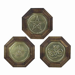 Kit de Quadros Oitavados para Proteção no Lar (18cm)