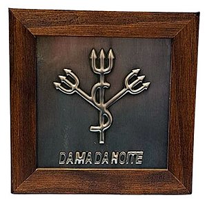 Quadro Dama da Noite em Aço e Madeira (16cm)
