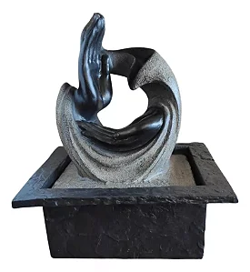 Fonte de Água Mudra Yoga em Resina (26cm)