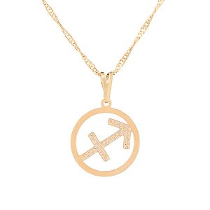 Gargantilha Signo Sagitário (17mm)