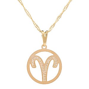 Gargantilha Signo Áries (17mm)