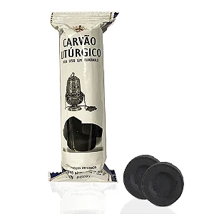 Carvão Vegetal Litúrgico para Defumação (10 Discos)