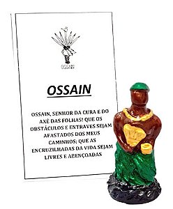 Estátua Mini Orixá Ossain em Resina (5cm)