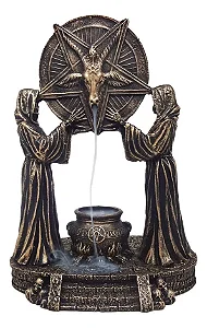Incensário Cascata Altar de Baphomet (18cm)