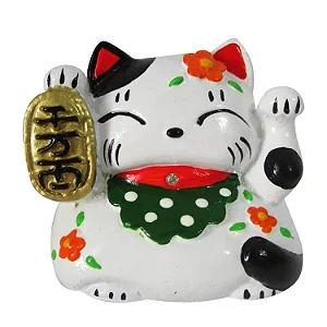 Estátua Manekineko Saúde e Fortuna (Vermelho)