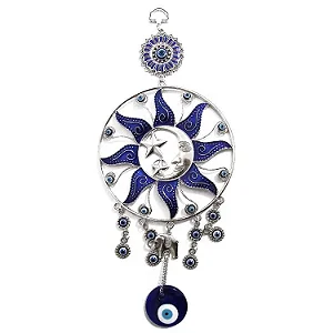 Móbile Sol e Lua com Olho Grego (30cm)
