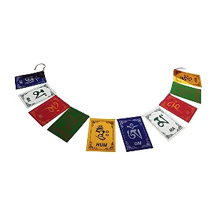 Bandeirinhas Tibetanas Om Mani Padme Hum (6cm)