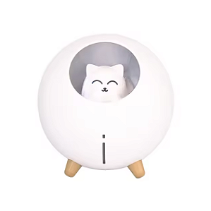Umidificador de Ar com Luminária Gatinho