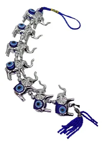 Móbile Olho Grego e Elefantes (39cm)