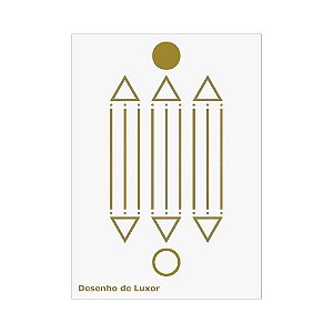 Placa Radiônica Desenho de Luxor (PVC)