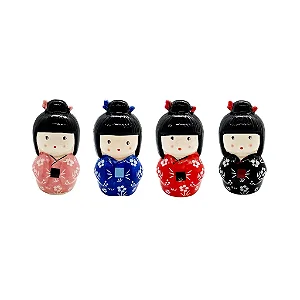 Boneca Kokeshi em Porcelana (10cm)