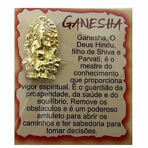 Mini Talismã da Sorte Ganesha (Removedor de Obstáculo)