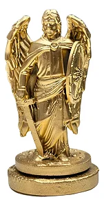 Mini Estátua Arcanjo Miguel em Resina (5cm)