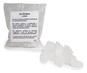 Banho de Sal Grosso: Limpeza e Purificação (100g)