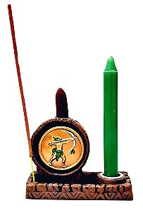 Incensário Cascata, Vareta e Porta Velas (Oxóssi)