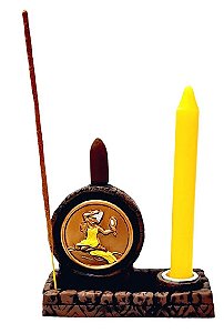 Incensário Cascata, Vareta e Porta Velas (Oxum)